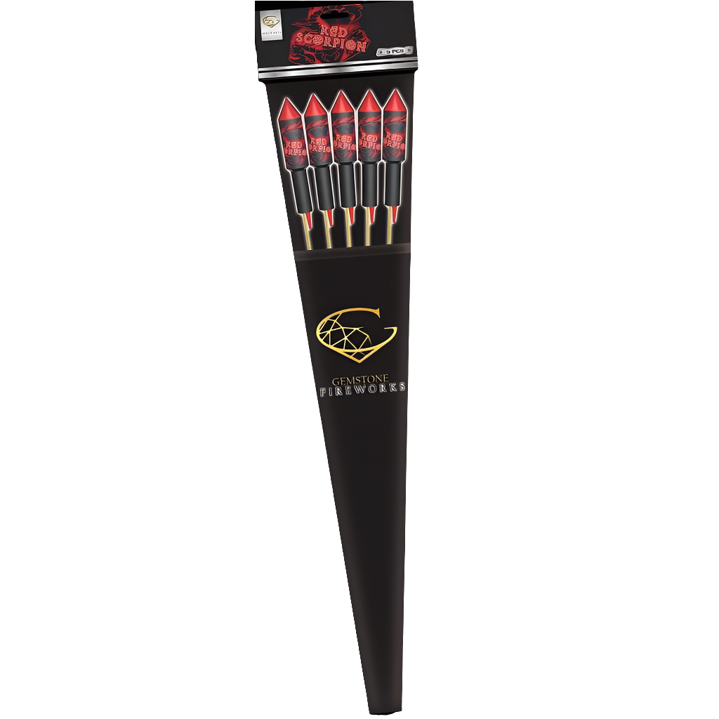 RED SCORPION 1.3G Rockets - 5 Pk