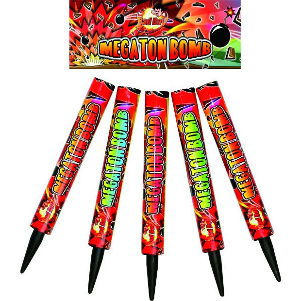 MEGATON BOMB - 5pk-Candles-Atomic Fireworks Bradford