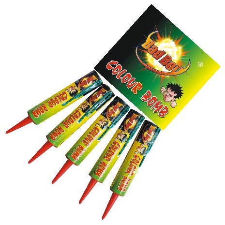 COLOUR BOMB - 5pk-Candles-Atomic Fireworks Bradford