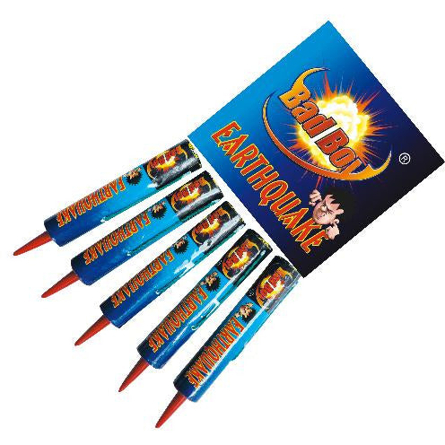 EARTHQUAKE - 5 PACK-Candles-Atomic Fireworks Bradford