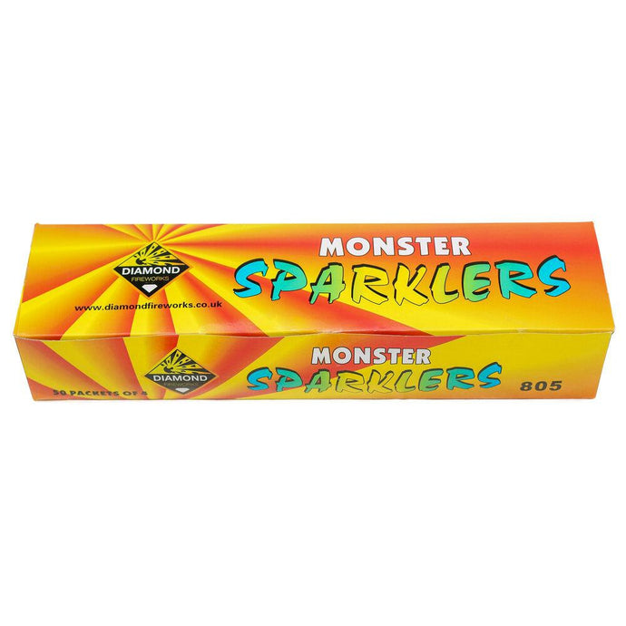 MONSTER SPARKLERS - 4PK-Sparklers-Atomic Fireworks Bradford