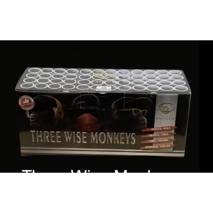 THREE WISE MONKEYS Barrage pack - 3 x 16 Shot