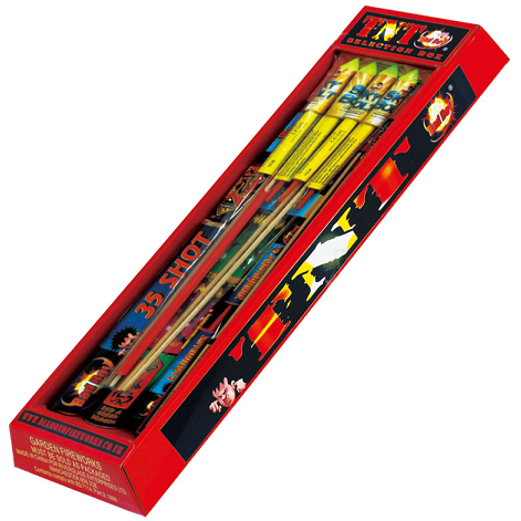 TNT Selection Box - 24 Fireworks-Selection Boxes-Atomic Fireworks Bradford