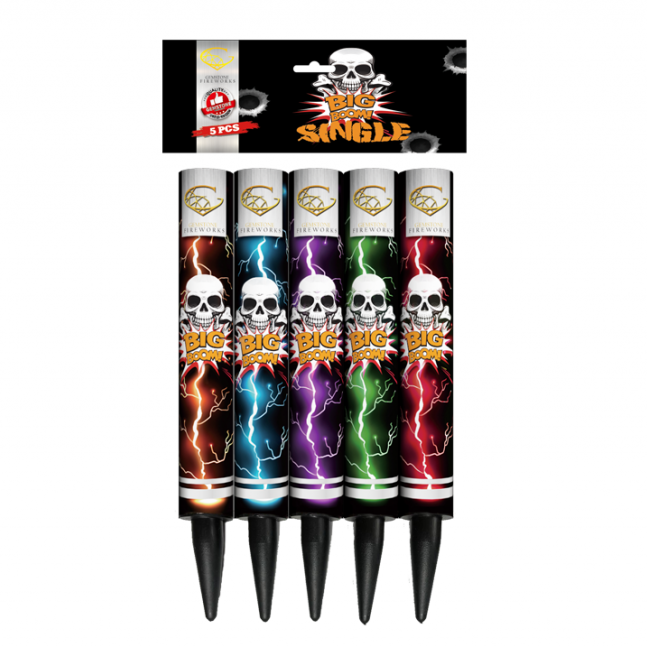 BIG BOOM SINGLE SHOT 1.3G - 5 Pk