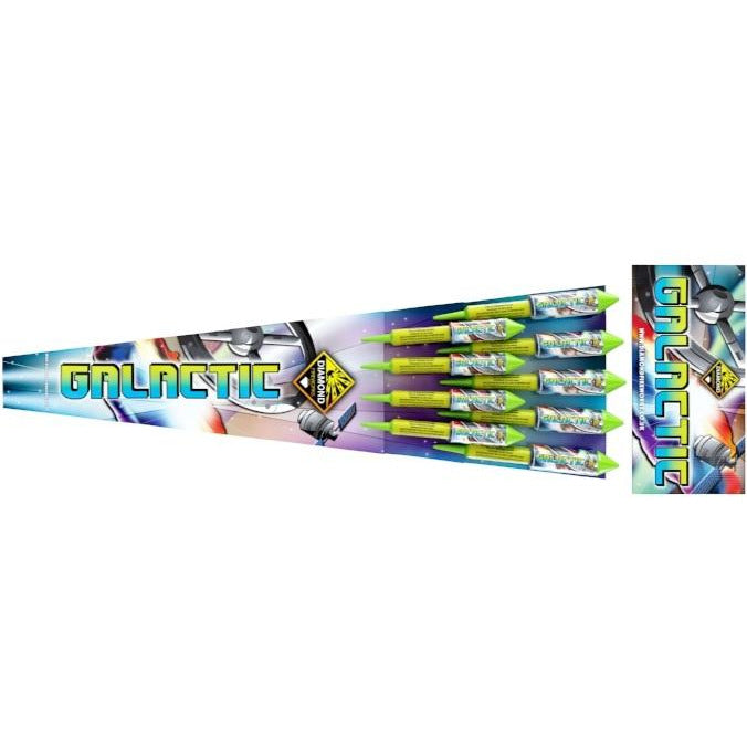 GALACTIC ROCKETS - 9 PK-Rockets-Atomic Fireworks Bradford