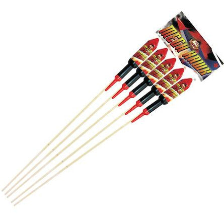 MEGA HAWK ROCKETS - 5 PK-Rockets-Atomic Fireworks Bradford