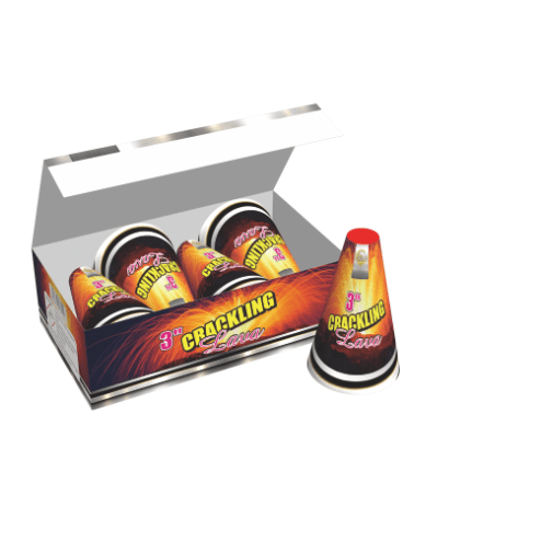 CRACKLING LAVA Fountain - 4 Pk